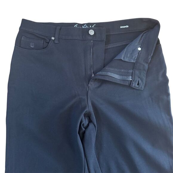 Gloria Vanderbilt All-Around Slimming Amanda Black Pants Size 14 - Picture 3 of 8